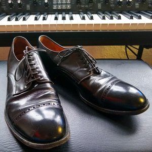 Paul Smith Black Leather Wingtip Shoes Men's Size 9.5
